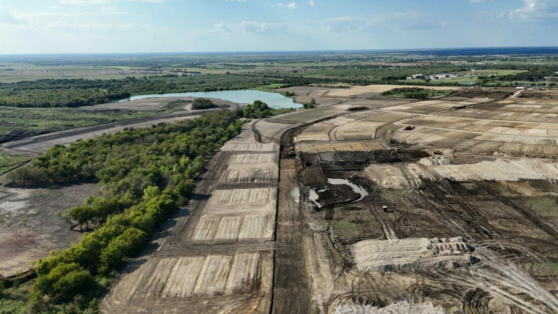 aerial of Serenade build site